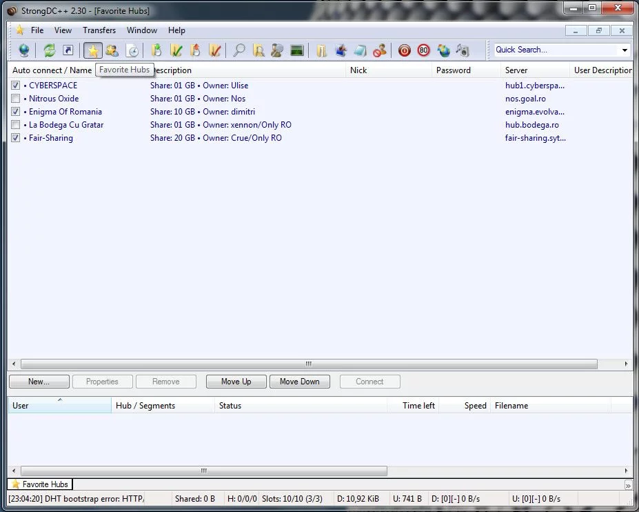 configurare strong dc++