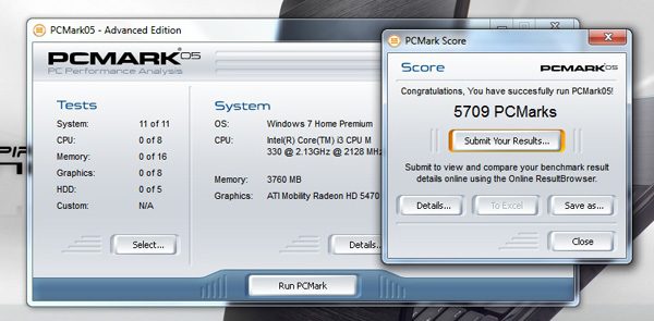 pcmark05 Scor PCmark05