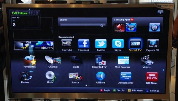 Parte din aplicatiile disponibile pe Samsung-urile Smart TV