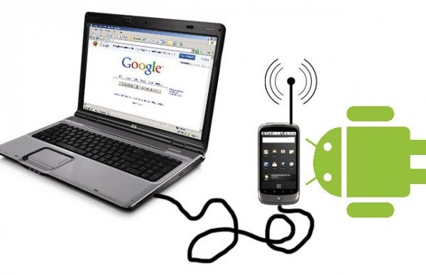 Conexiunea la internet prin tethering se poate realiza wireless sau prin cablu