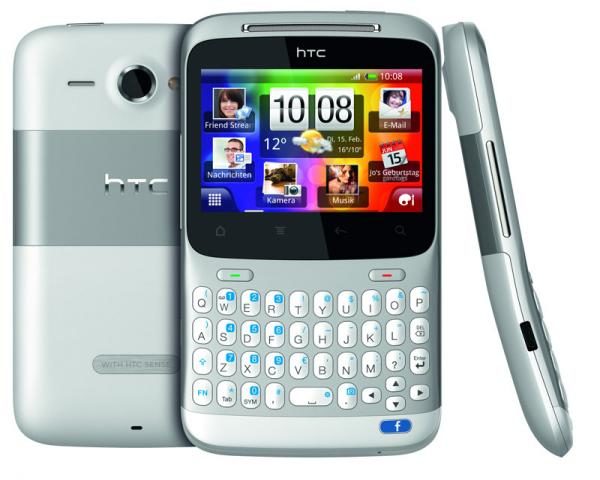 htc cha cha HTC Cha Cha este dotat cu un buton Facebook