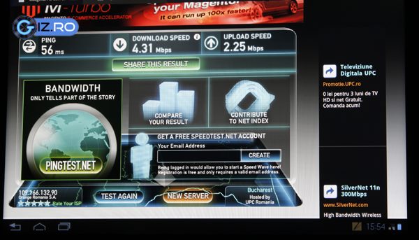 Nimic de reprosat conexiunii 3G, in Bucuresti