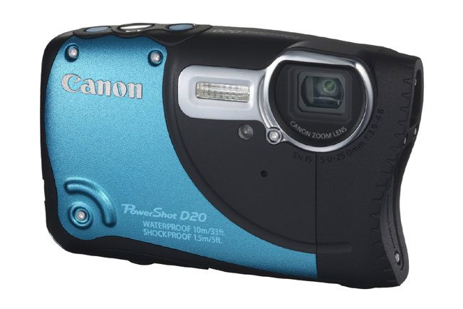 Canon PowerShot D20 este o alta camera rezistenta la apa si praf