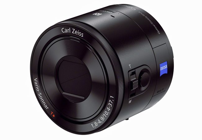 Obiectivul QX100 este ca o camera foto compacta fara viewfinder