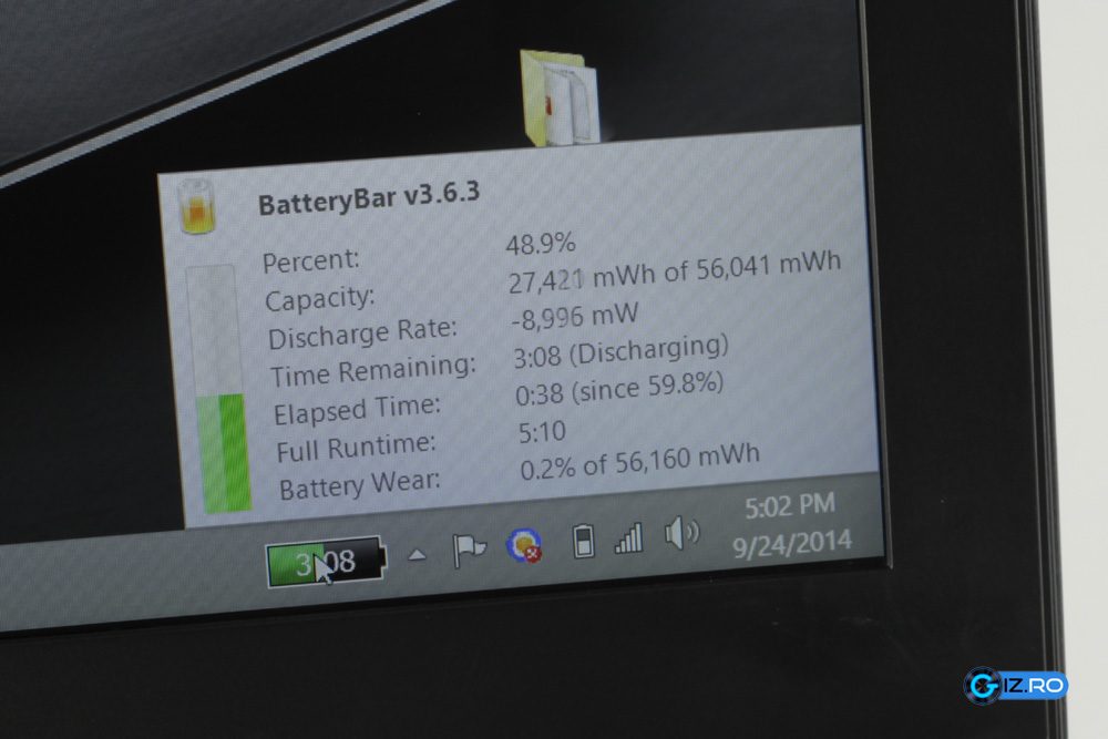 Autonomia lui Asus N551JK este destul de scazuta