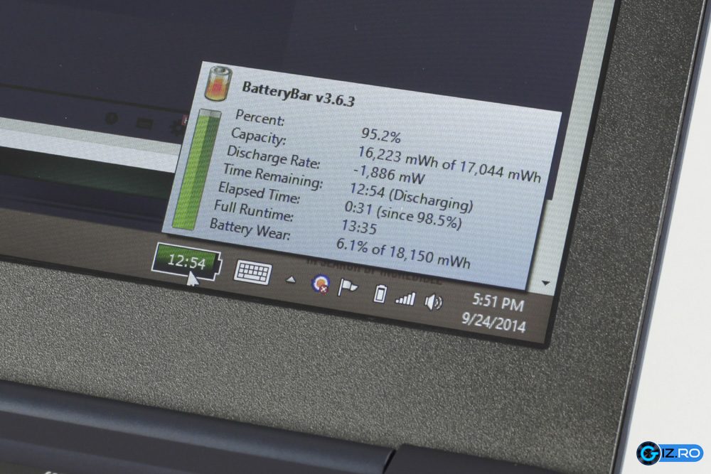 Autonomia laptopului ajunge lejer la 10 ore