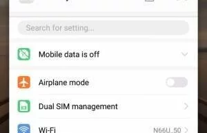 Huawei Mate 9 interfata