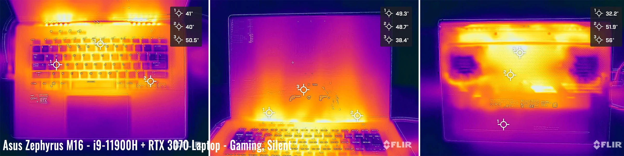temperatures zephyrus M16 gaming silent