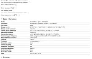 screen report calbrated