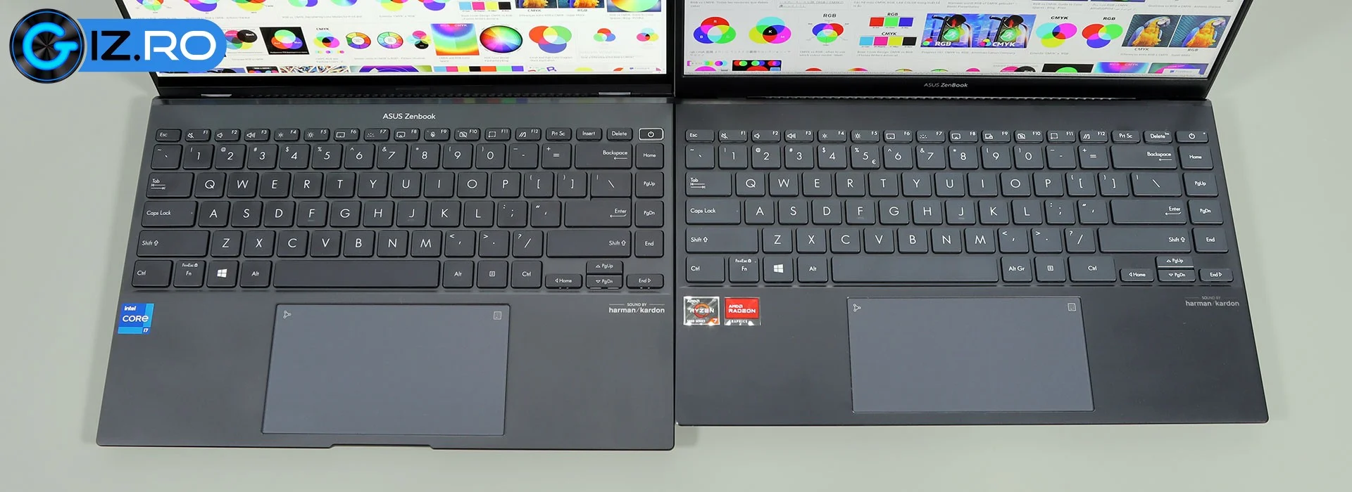 asus zenbook 14 vs 14 keyboards