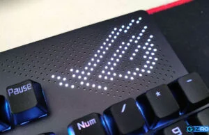 ASUS ROG Strix Flare II Animate AniMe Matrix ROG logo