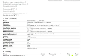 screen report calibrated 2