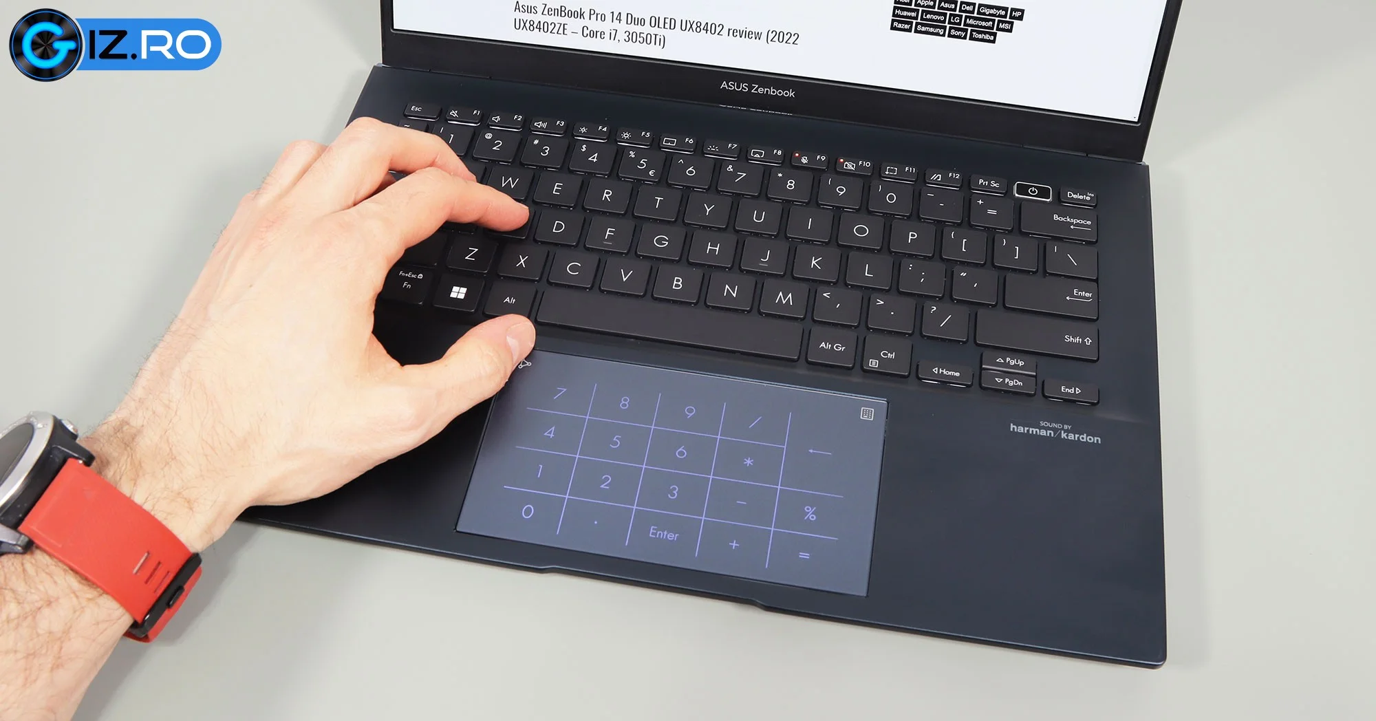 asus zenbook 14 keyboard clickpad