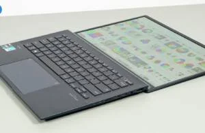 asus zenbook 14 screen flat