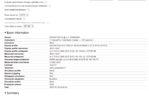 screen report calibrated 2