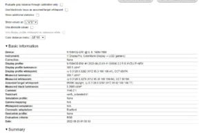 screen report calibrated