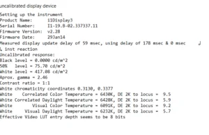 screen report defaukt
