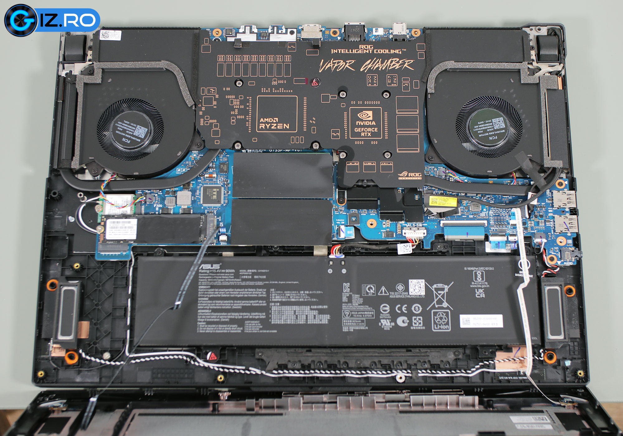 asus rog strix scar 17 internals