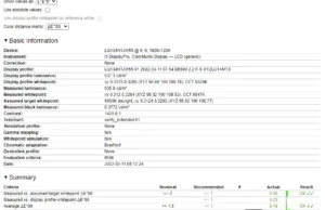 screen report calibrated 2